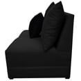 thumbnail image 4 of Love Seat El Bazar Store Orlando Negro Tela Lino nacional, Sillon 2 plazas, Modular, 4 of 5