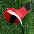 thumbnail image 4 of Practical Long Neck Driver PU Golf Iron Head Cover Golf Rod Sleeve Protective Headcover Golf Club Head Covers RED, 4 of 8