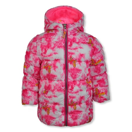 

Pink Platinum Baby Girls Butterflies Puffer Jacket - pink 24 months (Infant)