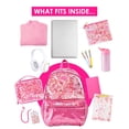 thumbnail image 2 of Packed Party Sweet Tart Pink Confetti Backpack Women's Fashion Shoulder Clear Book Bag; Trendy Confetti Look for Work and Travel (Pink - Sweet Tart), 2 of 7