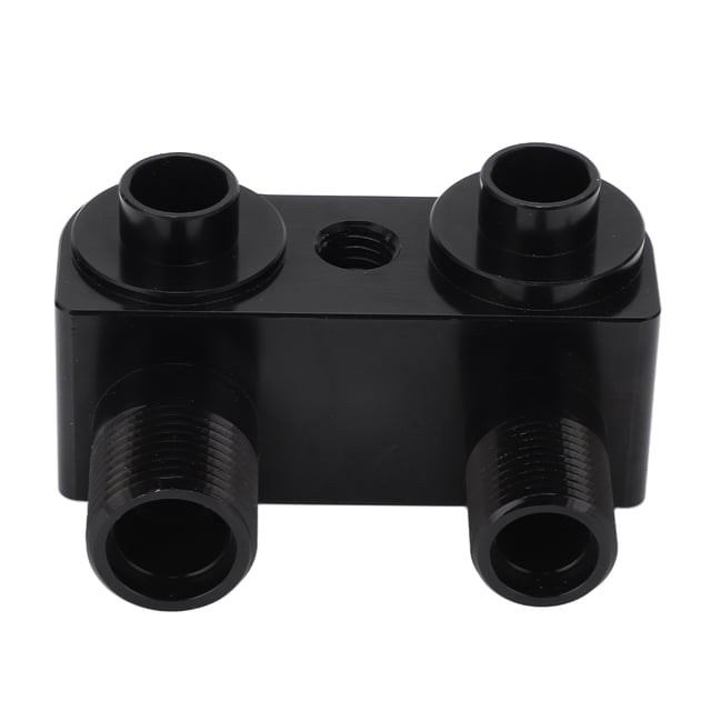 Air Conditioner Compressor Adaptor, Billet Aluminum Alloy Black AC Compressor Fitting Kit For LSX LS1