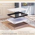 thumbnail image 5 of GODCHAR 36"x 30" Bathroom Vanity Mirror Rectangular Metal Frame French Cleat Mounted Wall Mirror Tempered Glass, 5 of 10