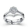 thumbnail image 2 of Gleaming Diamond Wedding Set 1/2 Carat Diamond on 10k White Gold, 2 of 4