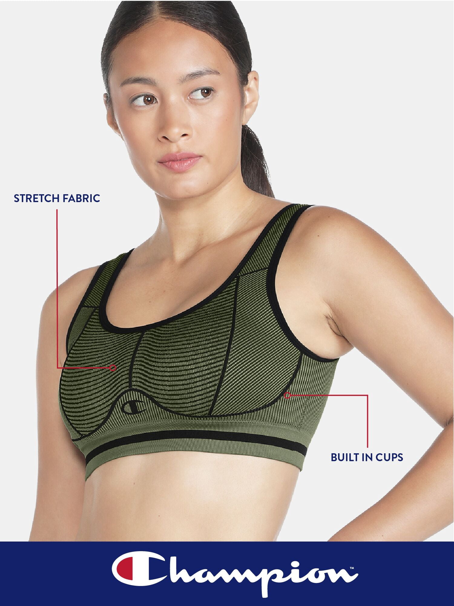 Champion Women's Seamless Medium Impact Sports Bra, Sizes S - XXL