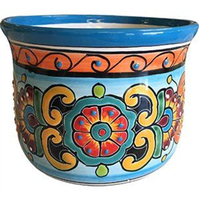 Avera Home Goods 230820 5 in. Talavera Hand Painted Planter, Pack of 4
