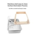 thumbnail image 3 of Cat Litter Tray Stainless Steel Cat Litter Tray With Cat Litter Tray Easy To Clean Non Stick Toilet For Dormitory Indoor Car Living Room Dog Accessories Accessories For Dogs Breeder Accessories Dog, 3 of 8
