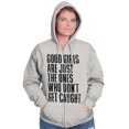 thumbnail image 3 of Good Girls Dont Get Caught Sassy Zip Hoodie Sweatshirt Women Brisco Brands X, 3 of 6