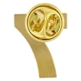 thumbnail image 3 of PinMart's Gold Number Zero 7 Lapel Pin Anniversary Birthday Number Jewelry, 3 of 3