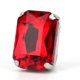thumbnail image 4 of Lot de 10 strass rectangulaires à coudre en verre et cristal, accessoires pour vêtements (rouge), 4 of 4
