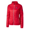 thumbnail image 2 of Women's Cutter & Buck Red Ole Miss Rebels Rainier Eco Insulated Puffer Full-Zip Jacket, 2 of 3