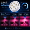 thumbnail image 4 of 3Pack Grow Light for Indoor Plants, Rechargeable Grow Lights for Indoor Plant Full Spectrum, Wireless Plant Growth Lights for Indoor with Timer & Remote, Stepless Dimming, 4 of 9