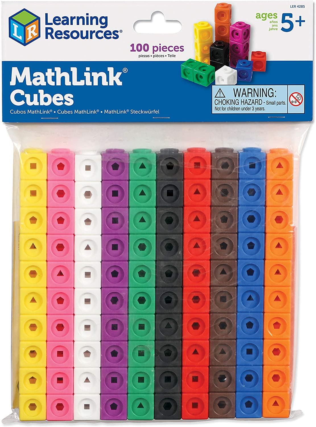 Buy MathLink Cubes Set of 100 Cubes, Ages 5+, Develops Early Math