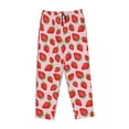 thumbnail image 4 of Goofa Strawberries Printed Soft Pajama Pants for Women, Wide Leg Comfy Casual Lounge Yoga Pants-XX-Large, 4 of 9