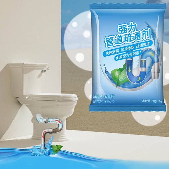 Drain Cleaner under $5! Yrmaups Drain Cleaner for Kitchen and Bathroom, Powerful Pipe Unclogging Agent, Sewer and Toilet Drain Opener, Fast Acting Drain Cleaner for Clogs, Safe Pipe Cleaning Solution