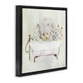 thumbnail image 4 of Stupell Industries Butterfly Floral Tub Typography Painting Black Floater Framed Canvas Art Print Wall Art, 18 x 18, 4 of 10