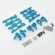 thumbnail image 5 of 1/12 124019 124018 WLtoys RC Car Upgrade Metal Kit Brazos Asiento Buje de dirección Azul, 5 of 7
