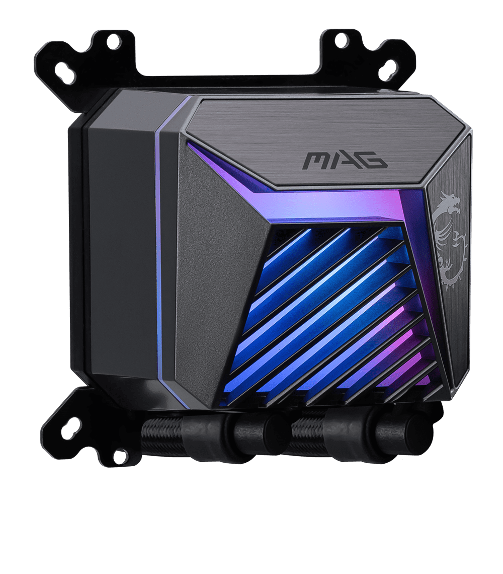 MSI MAG CORELIQUID A15 240 WMT ARGB Liquid CPU Cooler - 240mm AIO, UNI Bracket, Intel AMD (LGA 1700/1851/AM4/AM5), Pre-installed Fans - Black