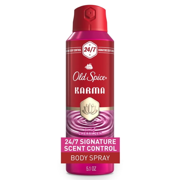 Old Spice Red Collection Body Spray for Men, Karma Scent, 5.1oz