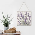 thumbnail image 6 of Zomyto 12x12 In Square Hanging Wood Sign Lavender Printed Wall Hanger Sign, 6 of 8