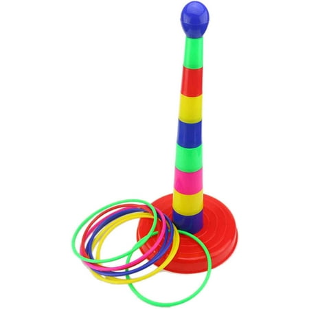 24pcs Plastic Toss Rings Kids Ring Toss Game for Kindergarten