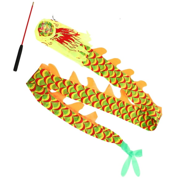 UPOUART 1Set Outdoor Dance Streamer Dragon Ribbon for Gymnastics and Party Use
