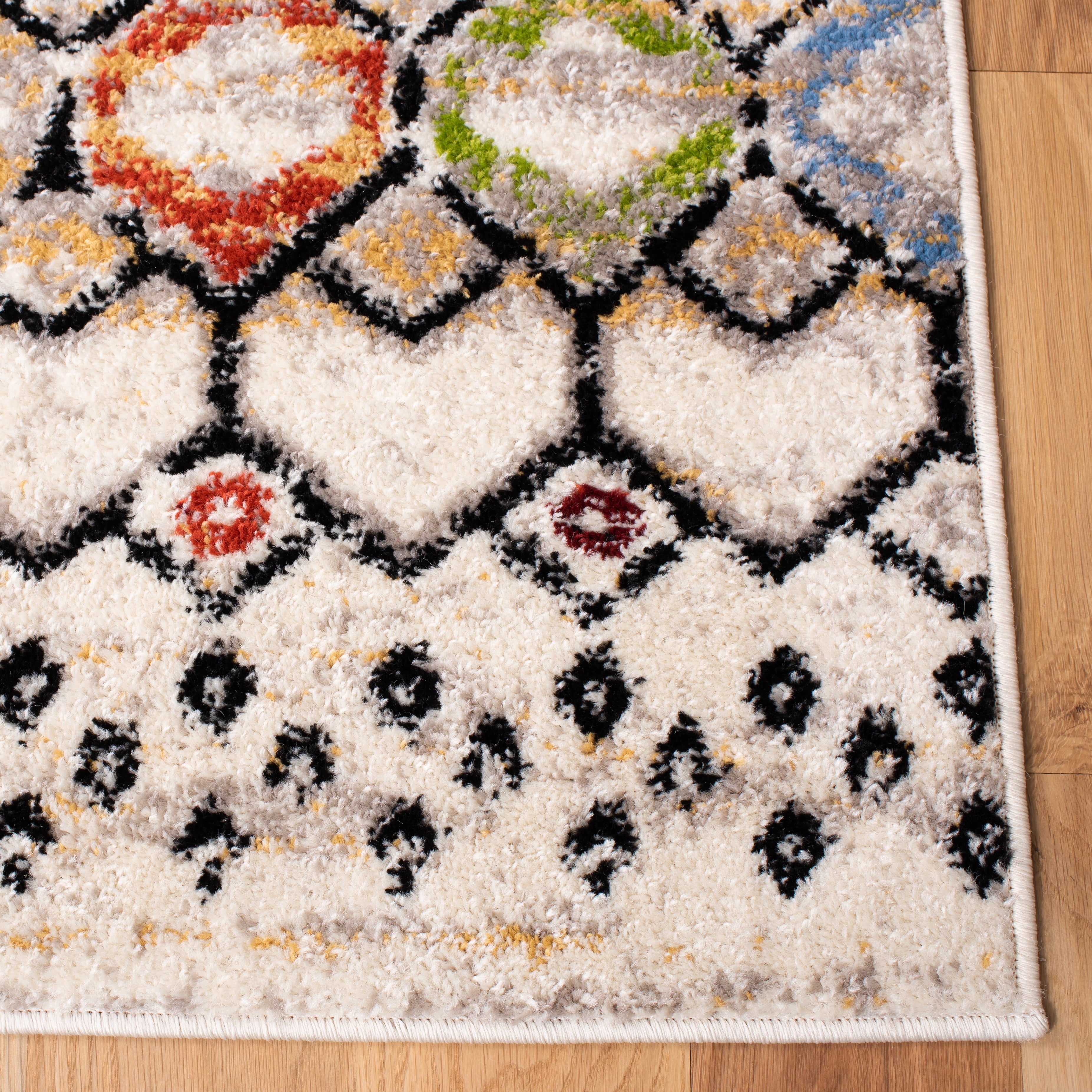 Safavieh Amsterdam Gladwin Geometric Runner Rug, Ivory/Multi, 2'3" x 12'