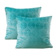 thumbnail image 2 of Home Soft Things Ikat Velvet 2 Piece Throw Pillow Cover Set - Storm Blue - 26" x 26", 2 of 5