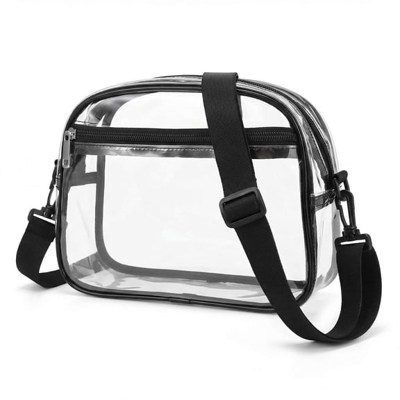 LAVA Clear Bag for Stadium Events Mini Small Clear Sports Fan Handbags Purse with Adjustbale Strap for Concerts Festivals Game Day