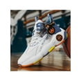 thumbnail image 4 of SIMANLAN Mens High-Top Sneaker Lace-Up Basketball Shoes Durable Sneakers Gym Casual Running Shoe Workout Slip Resistant White Blue 9, 4 of 9