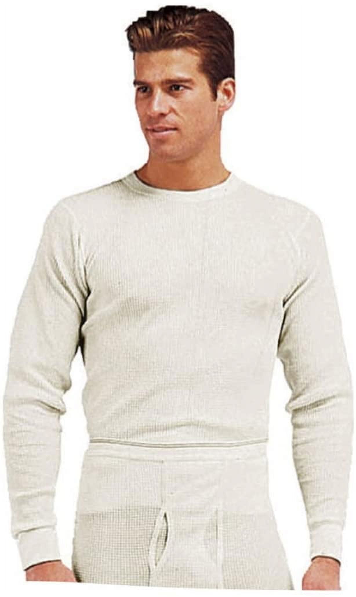 Men's Classic Waffle Knit Heavy Thermal Top 100% Cotton Long