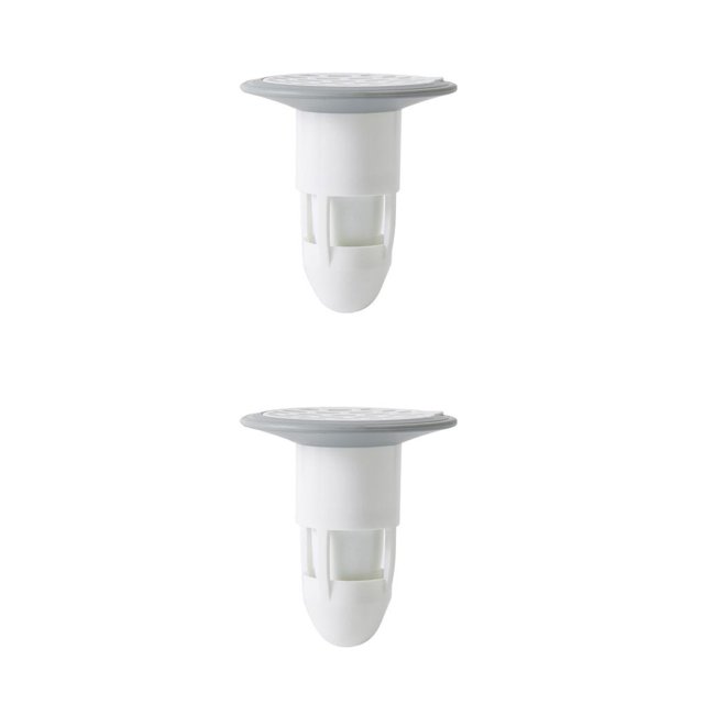 Colador de piso Cateissary Drenaje en forma de U Cubierta de prevención de alcantarillado de insectos Tapón de filtro de fregadero de baño de cocina No.04 2piezas