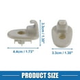 thumbnail image 4 of Unique Bargains Car Sun Visor Clips Retainer No.1AR26BD1AA for Jeep Liberty 2005-2012 Light Gray (Set of 2), 4 of 7