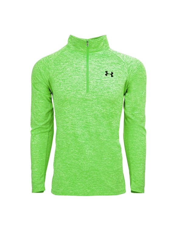 Men's UA Tech Space Dye 1/2 Zip Pullover Lime S