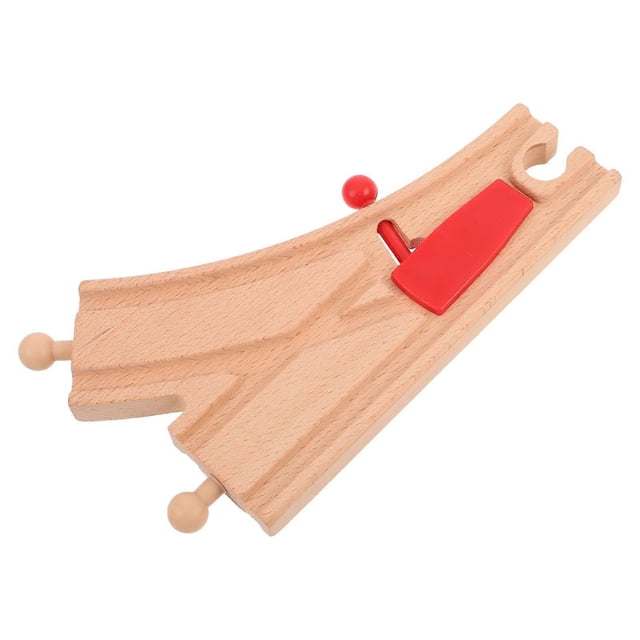 Wood Train Track Expansion Wooden Train Track Accessories For Kids Educational Playtime 16.50X9.30X1.10CM Multi 1Pcs