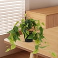 thumbnail image 7 of Clispeed Realistic Artificial Pothos Plant in Decorative Pot, Faux Hanging Greenery for Indoor Home, Office, and Living Room Decor, 7 of 7