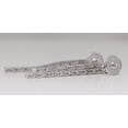 thumbnail image 3 of 18k White Gold Round Diamond Multi-Stone Invisible Setting Triple Row Drop Earrings (0.79 Ct G VS1 Clarity), 3 of 3
