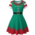 thumbnail image 4 of Vestido estampado navideño Vestido familiar Regalo de fiesta de Navidad JM Papelería, 4 of 5