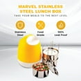 thumbnail image 2 of SOPL-OLIVEWARE (Logo) with Device Marvel Lunch Box with Insulated Box, 3 Stainless Steel Containers 300ml Each, Leak Proof & Sturdy - Yellow, 2 of 4