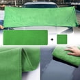 thumbnail image 1 of Jioakfa Automotive Interior Accessories 2 Microfibre Car Wash Towels,Highly Absorbent,Not Easy To Fall Out,Suitable For Car Washing,Wiping The Car Green Size, 1 of 9