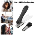 thumbnail image 3 of Unique Bargains 1 Pcs Nail Clippers Portable Nail Clipper for Nail Care Stainless Steel Black, 3 of 7