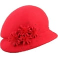 thumbnail image 4 of CoCopeaunts Fashion Bowler Hat Lady Fall Winter Wool Felt Warm Bucket Hats Hair Ball Belt Fisherman Hat Charming British Style, 4 of 8