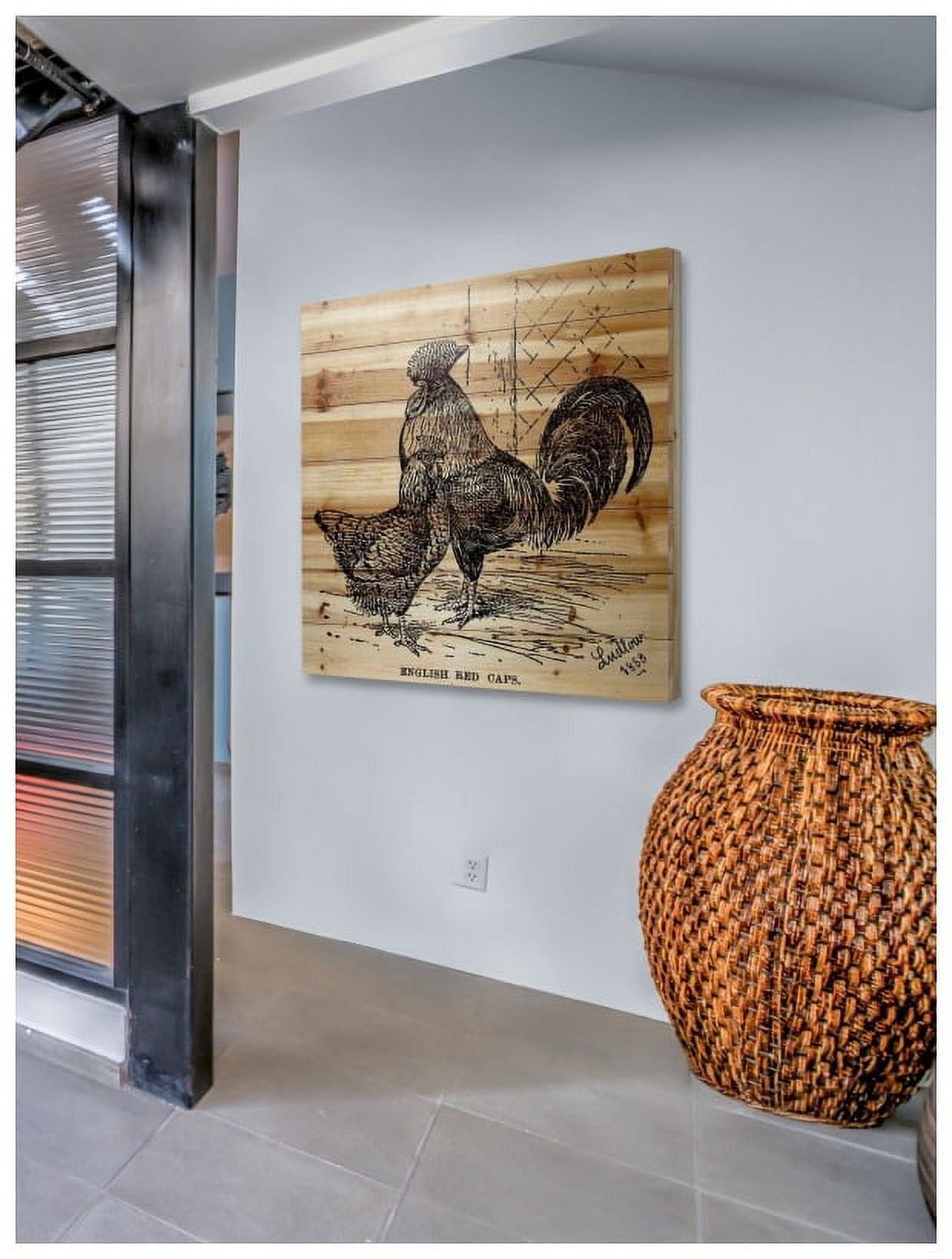 Marmont Hill "Red Caps" Painting Print on Natural Pine Wood