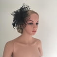thumbnail image 3 of Sombrero Malla Formal para Mujeres Negro Jinwen Fascinator Velo Diadema, 3 of 8