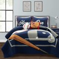 thumbnail image 1 of Juego de edredón Lush Decor, juego de béisbol reversible para niños, tamaño Full/Queen, 1 of 9