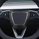 thumbnail image 5 of Real Carbon Fiber Sticker Car Steering Wheel Airbag Cover for Tesla, 5 of 5