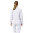 thumbnail image 4 of M&M SCRUBS Women’s Full Zip Scrub Jacket – 4-Way Stretch Warm-Up Jacket with Stand Collar, Moisture-Wicking (White, X-Large), 4 of 7