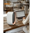 thumbnail image 6 of FrSara Electric Heater, Small Portable Heaters for Indoor Use, Mini Space Heater for Office Patio Garage Home Use, Desk Ceramic Heaters with Overheat & Tip-Over Protection, 6 of 7