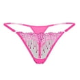 thumbnail image 1 of Culottes Transparentes Brodées pour Femmes, Strings Taille Basse, g-String Aguichant, sous-Vêtements, 1 of 1