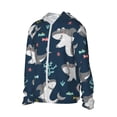 thumbnail image 2 of Logiee Friendly Smiling Sharks Print Men's Women Light Jacket Full Zip Sun Protection Hoodie Long Sleeve Sun Shirts for Men Hiking Fishing Zip Pockets-Small, 2 of 8