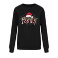 thumbnail image 4 of Enjoytime Fall Tops for Women 2025 Christmas Printed Long Sleeve Crewneck Sweatshirt Xmas Holiday Lightweight Pullover Sweatshirts Black S, 4 of 6